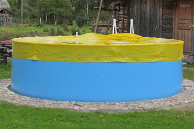 картинка Тент-укрытие для овальных бассейнов 4.8х2.4м. ГарденПласт от магазина БэбиСпорт