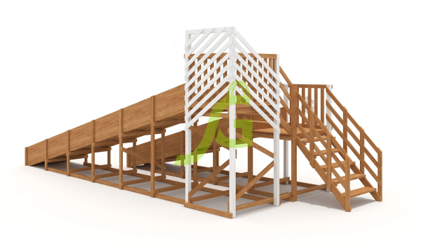 Зимняя горка "IgraGrad Snow Fox", скат 8+5 м мод.3