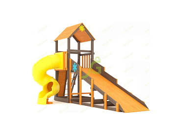 Всесезонная площадка IgraGrad С Tower с трубой SF