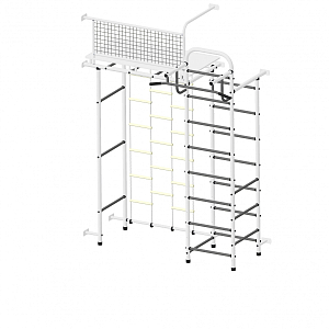 Детский спортивный комплекс ДСК "Пионер 10 лестница" белый-серый
