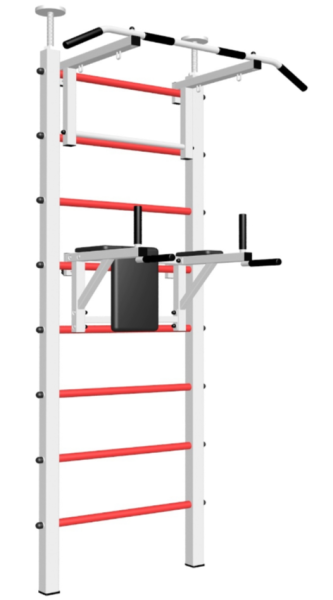 Шведская стенка Sv Sport враспор (Турник стандарт/Брусья) (высота 258-275см) 703