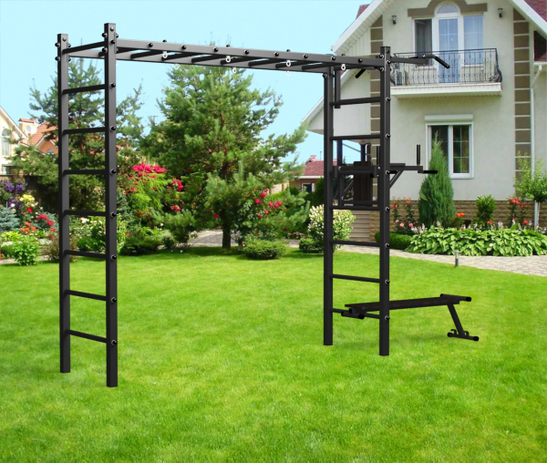 картинка Уличная шведская стенка Sv Sport рукоход У509 (Турник/Брусья/Скамья) от магазина Лазалка