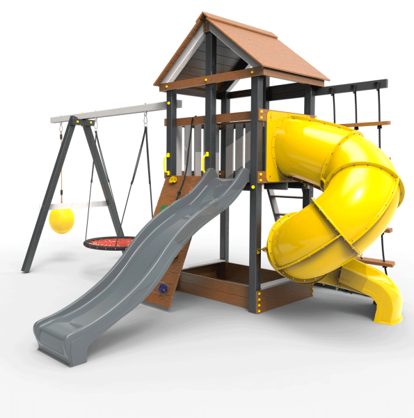 Детская площадка Пикник "Ультра А" с винтовой трубой 6.1