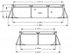 картинка Каркасный бассейн Rectangular Frame 220х150х60см, 1662л, Intex, 28270 от магазина Лазалка