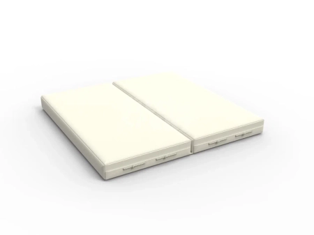 Мат кожзам LittleSport (100х100х10см) складной бежевый