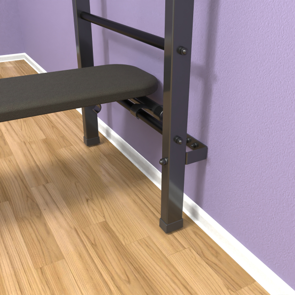 Шведская стенка «LittleSport» Graphite Long 3.0 черные ступени