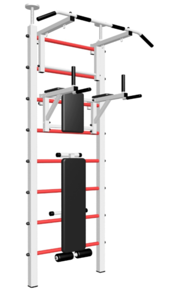 Шведская стенка Sv Sport враспор (Турник стандарт/Брусья/Скамья) В705 (275-295 см)