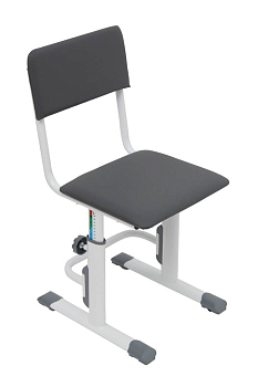 Комплект для двоих растущая парта-трансформер + регулируемые стулья Polini Kids City D2 (серый)